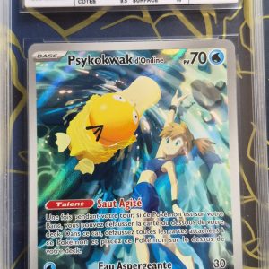Psykokwak d'Ondine gradé 9.5 CCC- Carte Pokémon rare