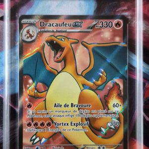 Dracaufeu ex gradé 9.5 CCC - Carte Pokémon 151 ultra rare - NEUF+