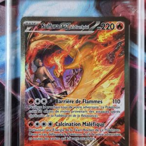 Sulfura ex gradé 9 CCC-Carte pokémon rare Rivalités Destinées
