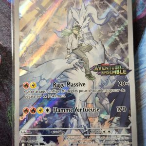 Reshiram de N scellé STAMP- Carte Pokémon - Rare- NEUF